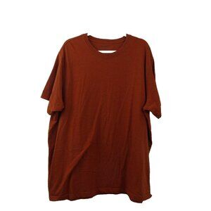 Eddie Bauer Mens Legend Wash T-shirt Size 3XL Burnt Orange Crew Tee Short Sleeve